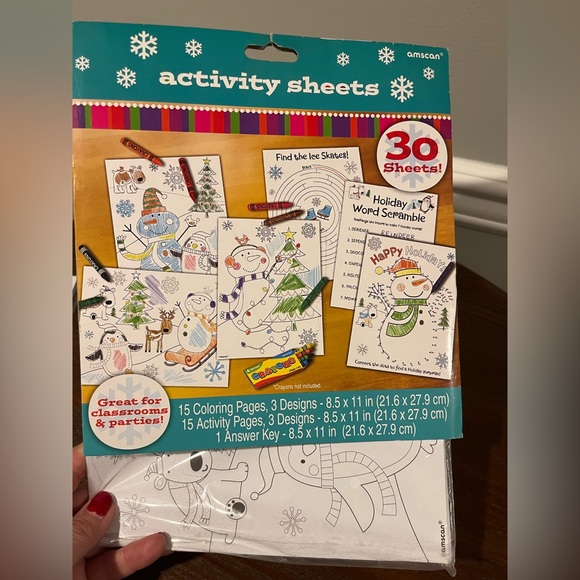 2 Packs of 30 Sheets Each Activity Sheets - Holiday and Halloween Set - NWT - Picture 4 of 7